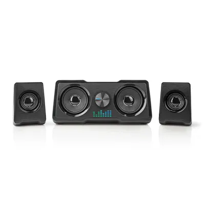 Obrázok produktu pre Herný reproduktor Nedis - Reproduktorové kanály: 2,2 - Napájanie cez USB - 3,5 mm konektor - 48 W - LED - Ovládanie hlasitosti