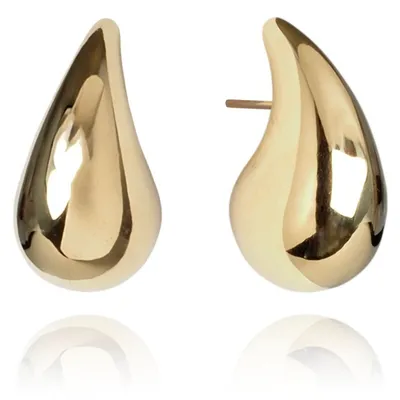 Zdjęcie produktu dla Flamenco Mystique Pozłacane kolczyki krople 2,1 cm DROPS KST3139 - Stal chirurgiczna