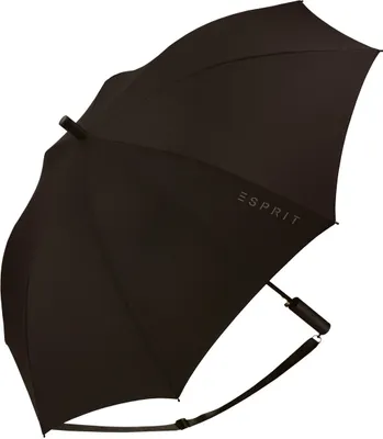 Produktbild von Esprit Slinger Umhänge-Regenschirm Stockschirm Langschirm Automatik Schirm neu(Schwarz)