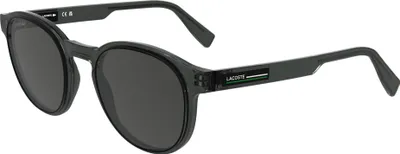Productafbeelding van Lacoste L6055S, transparant donkergrijs, model voor heren, zonnebril, afmetingen 51/21/145