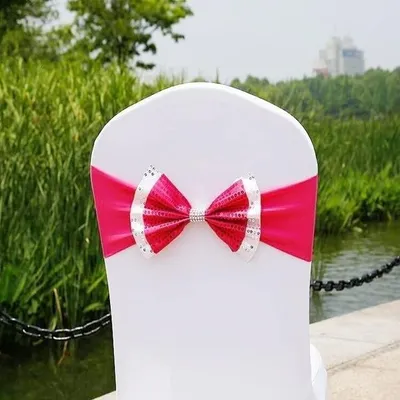 Image de Housses de chaise décoratives pour mariages et événements