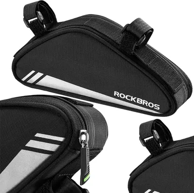 Zdjęcie produktu dla Torba Rockbros B55-Bk Rowerowa Na Ramę 0.7 L - Czarna
