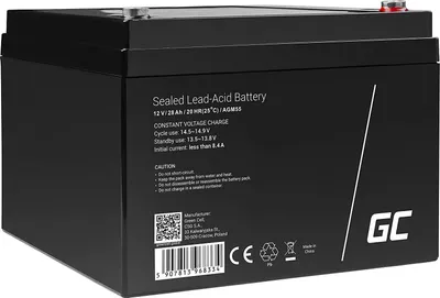 Produktbild von Green Cell® AGM 12V 28Ah Akku VRLA Blei-Batterie Bleiakku Ersatzakku Gelakku Akkubatterie Zyklenfest Unbemann Caravan | Photovoltaik | Rollstuhl | Solarspeicher| Solarbatterie | Solarpanel | Wohnwagen