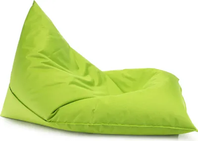 Produktbild von Ecopuf, Lazy Dreieckiger Sitzsack, Sessel Outdoor Pouf, Bean Bag, Olivgrün Nc1, Mittelgroß