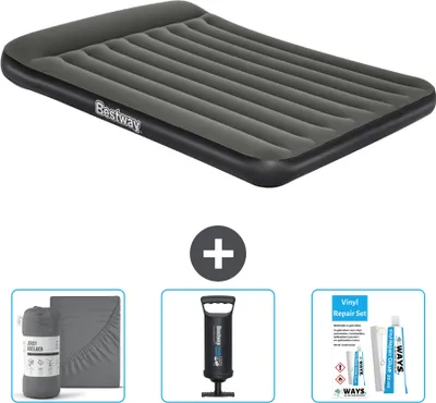 Produktbild von Bestway Luftmatratze – 2-Personen – 152 x 203 x 30 cm – Grün – im Lieferumfang enthalten Zubehör