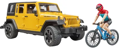 Image de bruder 2543 bruder    Jeep Wrangler Rubicon Unlimited mit Mountainbike Spielzeugauto