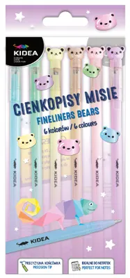 Produktbild von Misie-Fineliner, 6 Farben, Kidea