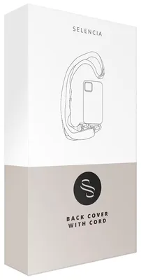 Produktbild von Selencia Sera HandyHülle mit Kordel und Umschlag-Kartenhalter iPhone 17e / 16e - Taupe