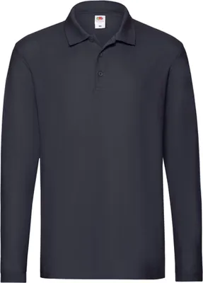Image de Fruit of the Loom - Polo « Premium » pour homme à manches longues FK3120 (S) (bleu marine)