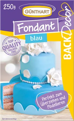 Zdjęcie produktu dla Günthart Fondant blau 250 g