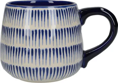 Produktbild von Becher, Tasse MIKASA AZORES Dash Striche für 450ml grau blau Creative Tops WA