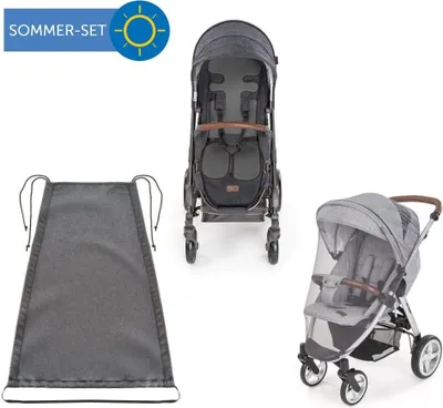 Zdjęcie produktu dla Zamboo – 3-częściowy zestaw zapewniający komfort i ochronę do wózka spacerowego