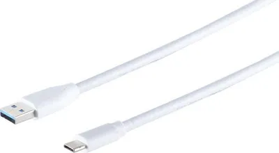 Produktbild von USB Kabel 3.0 A Stecker -USB 3.1 C Stecker weiß 3m