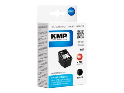 Image de KMP 1022,4338 KMP H24 Tintenpatrone schwarz kompatibel mit HP C 8765 E