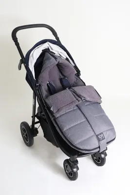 Produktbild von Kaiser, 65665325 Thermo Fleece Universal Kinderwagen Fußsack MILA, black melange