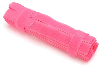 Produktbild von 50 teile/los Wiederverwendbare Draht Organizer Kabel Halter Band Krawatten Kabel Blei Riemen Rosa