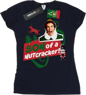 Produktbild von Elf - "Son Of A Nutcracker" T-Shirt für Damen BI18789 (XL) (Marineblau)