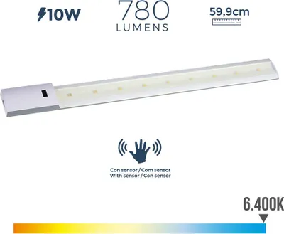 Produktbild von Edm 6400k Led-streifen Mit Sensor 10w 780 Lumens Weiß Weiß One Size