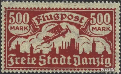 Produktbild von Briefmarken Danzig 1923 Mi 137 postfrisch Flugpost