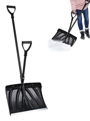 Zdjęcie produktu dla Ergonomiczna, wytrzymała łopata do odśnieżania z antypoślizgowym uchwytem