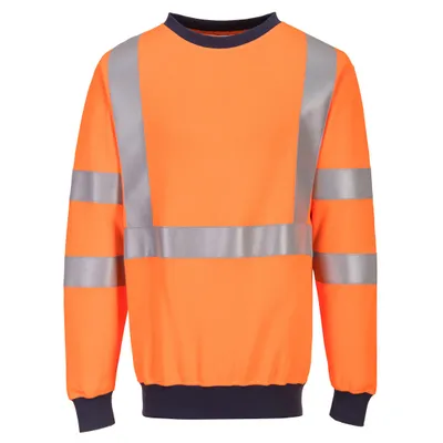 Produktbild von Portwest FR703 Flammhemmendes RIS-Sweatshirt Orange Gr. XL