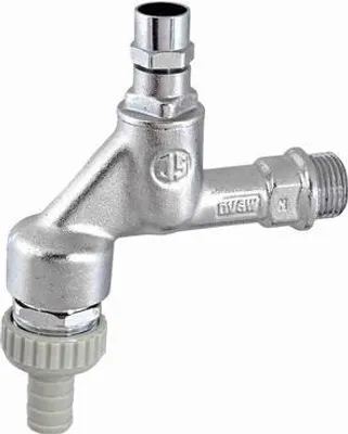 Immagine prodotto di Js Auslaufventil Mit Rb,Rv,Sv Steckschl.-Ot,3/4",Matt Chr.,Dvgw