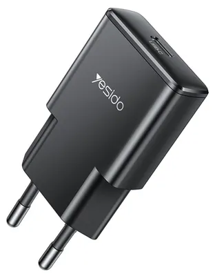 Obrázek produktu pro Yesido – Wall Charger – ultratenká síťová nabíječka GaN s USB-C PD 30 W – černá