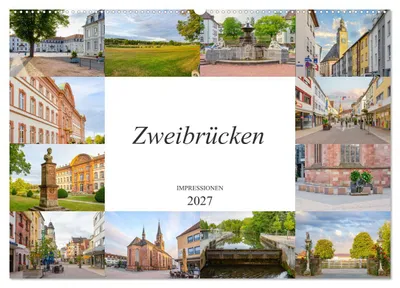 Produktbild von Zweibrücken Impressionen (Wandkalender 2027 DIN A2 quer), CALVENDO Monatskalender