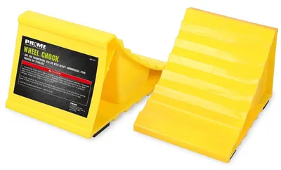 Obrázok produktu pre Podložky pod kolesá, 2 kusy, žlté, vyrobené z PP/EVA, protišmykové, vhodné pre osobné automobily, prívesy a karavany s pneumatikami do 26 palcov