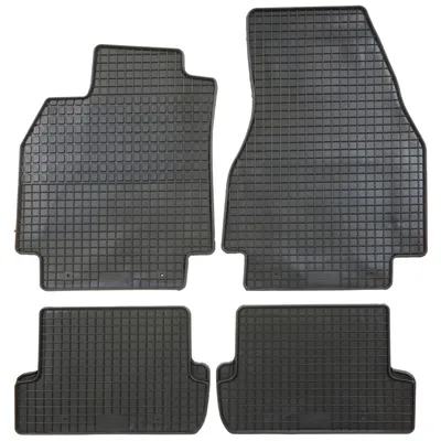 Produktbild von für Renault Megane ab 11/2002-10/2008 Passform PETEX Gummimatten 4-teilig schwarz Allwettermatten Gummifußmatten