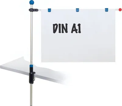 Productafbeelding van MAUL 62550-84, houder "Tischpresenter", grijs, met klemvoet