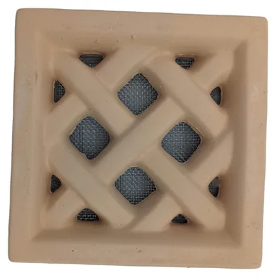 Image de Grille d'aération Claustra terre cuite - 13x13 cm (Rose Clair)
