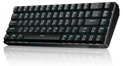 Obrázok produktu pre Mechanická bezdrôtová klávesnica – rozloženie klávesov QWERTY – 68 kláves – RGB podsvietenie – USB-C, Bluetooth 2.4G