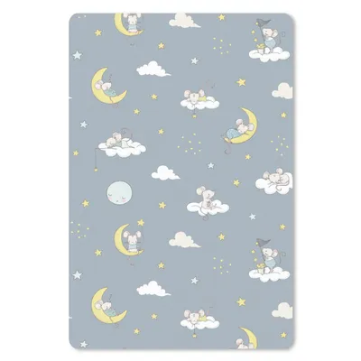 Produktbild von MuchoWow® Mauspad Mousepad Maus - Mond - Muster 18x27 cm - Mousepads - Maus Mat - Pad - Mausunterlage