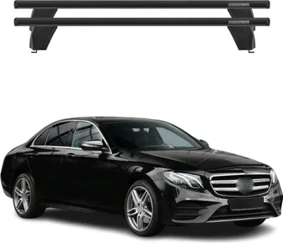 Produktbild von Menabo Dachträger für Mercedes E Klasse W213 2016-2020 ABE Aluminium Schwarz