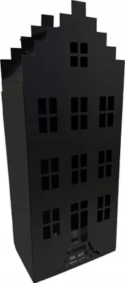 Produktbild von Laterne Haus Führte Kerze Laterne Gross Schwarz Loft Laterne 45 Cm Metall