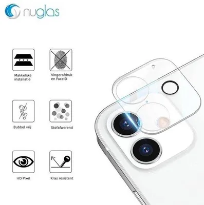 NuGlas camera lens protector voor iPhone 11 - Beschermglas iPhone - Tempered Glass