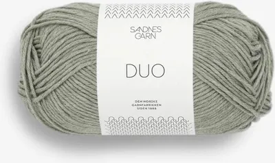Produktbild von Sandnes Duo 50g 8521 støvet lys grønn