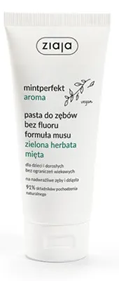 Zdjęcie produktu dla Ziaja, Mintperfect Aroma Mus do mycia i higieny zębów Zielona herbata Mięta, 100 ml