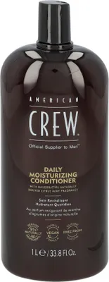 Produktbild von American Crew Daily Moisturizing Conditioner, Männer, trockenes Haar, normales Haar, Alle Farben, Schutz, Reparatur, Verstärkung, 1000 ml, Flasche