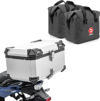 Produktbild von Set Motorrad Aluminium Topcase 85L + Innentaschen Dry Bag passend für