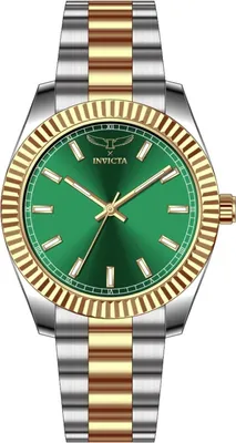 Obrázek produktu pro Invicta Specialty 69012 Pánské Hodinky - Quartz Hnutí - Nerezová Ocel s Zeleným Ciferníkem - 40 mm