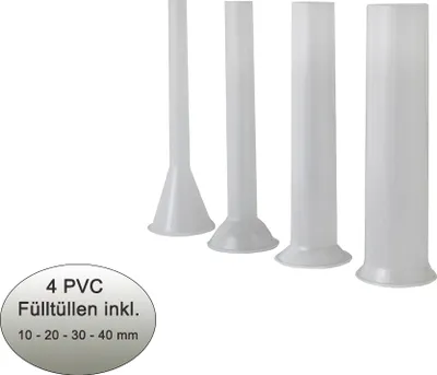 Produktbild von Beeketal Stahl Wurstfüller MT-Serie 10-15L inkl. 4 Fülltüllen + 3 Dichtungen, Variante:MT12