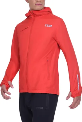 Produktbild von TCA Herren Lauf-Softshelljacke. Reflektierende atmungsaktive Packable-Jacke mit Reißverschlusstaschen - Rot, S