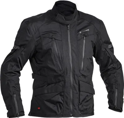 Image de Halvarssons Gruven veste textile imperméable pour moto, noir, 58