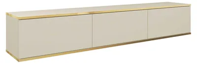 Produktbild von Hängender TV-Schrank, Modernes Design, Farbe: Beige, L: 175 cm, H: 30 cm