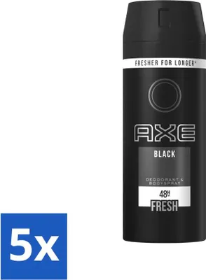 Produktbild von Axe Deodorant Bodyspray Schwarz 150 ml - Vorteilspack - 5 Stücke