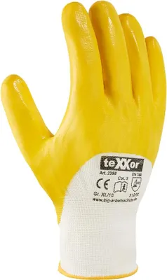Obrázek produktu pro 12 párů polyesterových pletených rukavic NITRIL COATED velikost 9