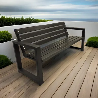 Produktbild von Grande Gartenbank 125 cm Helle Eiche