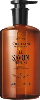 Zdjęcie produktu dla L'Occitane Verbena Liquid Hand Soap, Rąk, Mydło w płynie, Buteleczka z pompką, Oczyszczenie, AQUA/WATER - C15-19 ALKANE - PENTYLENE GLYCOL - ROSMARINUS OFFICINALIS (ROSEMARY) LEAF OIL -..., 500 ml
